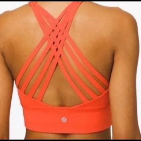 Lululemon free to be moved high neck brace red 10 - Picture 6 of 9